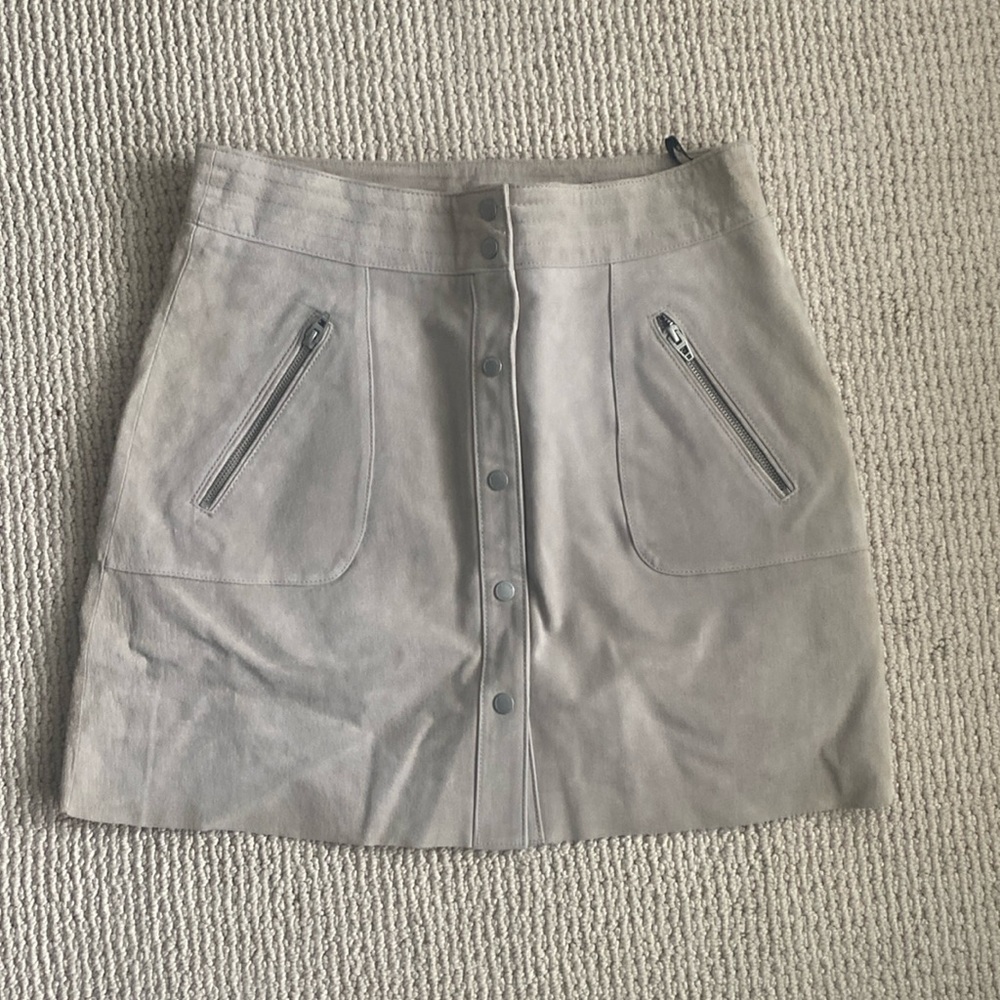 Suede Mini Skirt